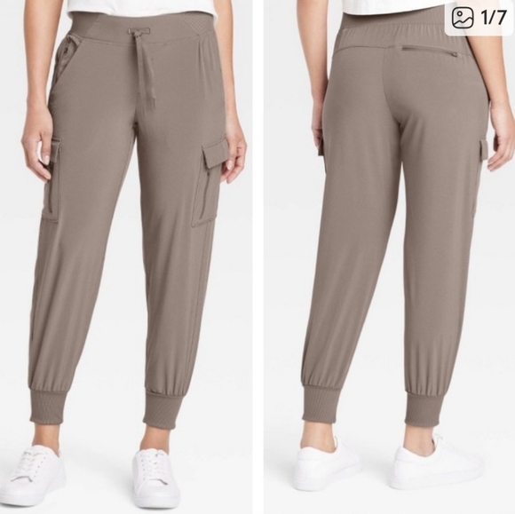all in motion Pants - All In Motion Women's Stretch Woven Cargo Pants - Tan